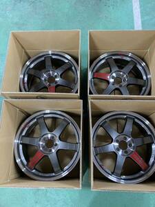 レイズRAYS TE37 SL 18×8.5J +45 100/5H ハブ径65 美品　86 BRZ インプレッサ　GDB 