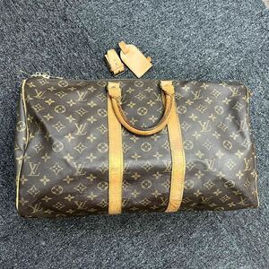 ★1円スタート★LOUIS VUITTON ルイヴィトン モノグラム キーポル45 M41428 シリアルSA841ボストンバッグ ブラウン 旅行バッグ 