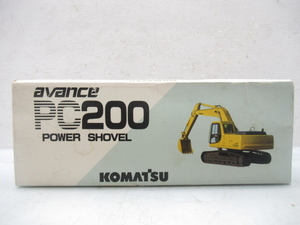 43272 古い 当時物 アバンス PC200 未使用 パワーショベル KOMATSU ユンボ コマツ 建設 作業車 バックホーン シャベル