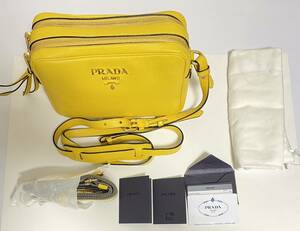 未使用 PRADA プラダ VITELLO DANA 斜めがけ ショルダー バッグ 1bh082vida-sole