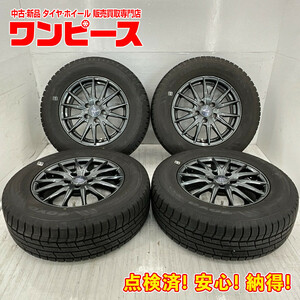 中古タイヤホイールセット 215/70R16 100Q 16インチ 16×6.5J +40 5穴 PCD114.3 トーヨー VELVA SPORT 冬 RAV4 d488