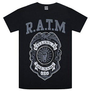 RAGE AGAINST THE MACHINE レイジアゲインストザマシーン Grey Police Badge Tシャツ Sサイズ オフィシャル