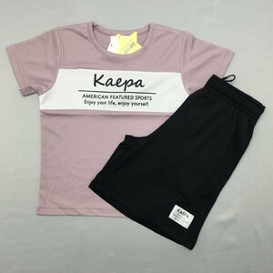 【送料無料】【新品】Kaepa ジュニアＴスーツ（吸水速乾加工）　　130　　ローズ＊ブラック★331801