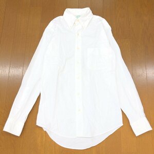 USA製 Brooks Brothers ブルックスブラザーズ B.D. オックスフォード シャツ 14 1/2 白 ホワイト 長袖 ドレスシャツ 米国製 アメリカ製