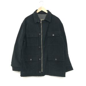 ◆DOLCE&GABBANA ドルチェ&ガッバーナ ジップアップジャケット 36/50◆ ブラック 起毛コットン メンズ アウター