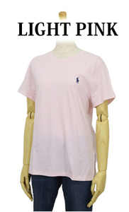 新品 アウトレット k004 Sサイズ レディース クルーネック ピンク Tシャツ polo ralph lauren ポロ ラルフ ローレン