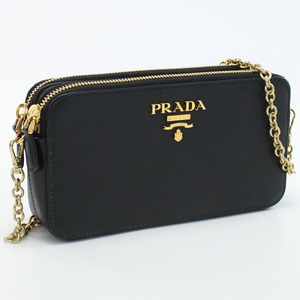 PRADA プラダ チェーンショルダーバッグ 1DH010 斜め掛け ショルダーバッグ レザー レディース 【中古】