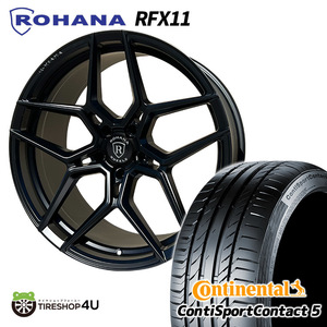 数量限定 4本セット ROHANA RFX11 22X10.5J 5/130 +22 マットブラック コンチネンタル Sport Contact 5 295/40R22 Gクラス 特注サイズ