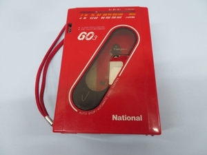 ●●National RX-1920 カセットレコーダー レッド ナショナル ポータブルラジカセ USED 94107●●！！