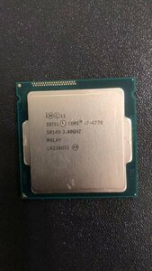 CPU インテル Intel Core I7-4770 プロセッサー 中古 動作未確認 ジャンク品 - A457