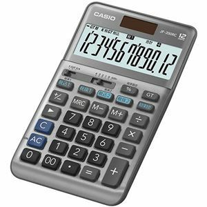 【新品】カシオ計算機 CASIO 軽減税率電卓 ジャストタイプ12桁 JF-200RC-N