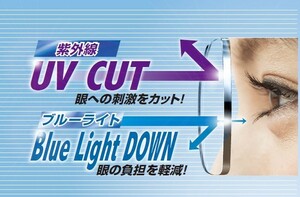 HOYA レイガード435 度付 薄型 非球面1.67 UV/青色光カット 超撥水 （2枚価格) レンズ交換のみでもOK