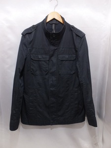 BLACKBARRETT by NEIL BARRETT ブラックバレット フィールドジャケット サイズ３ L程度 ブラック 黒 メンズ