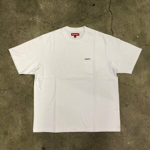 美品 24ss Supreme S/S Pocket Tee White L シュプリーム ショート スリーブ ポケット Tシャツ ホワイト