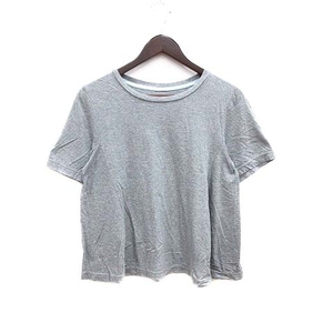 ミュベールワーク MUVEIL WORK nano universe Tシャツ カットソー 五分袖 36 グレー /YK レディース