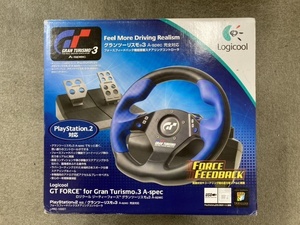 Logicool GT FORCE for GRANTURISMO 3 A-spec完全対応☆ロジクール ジーティーフォース グランツーリスモ エースペック PS2 プレステ