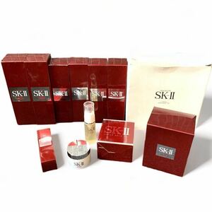 【未使用品まとめ売り】 SK-II エスケーツ 12点セット 化粧水/拭き取り化粧水/洗顔料/ファンデーション等 コスメ 化粧品 ポーチ