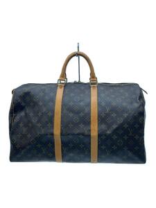 LOUIS VUITTON◆キーポル50_モノグラム・キャンバス_BRW/PVC/BRW