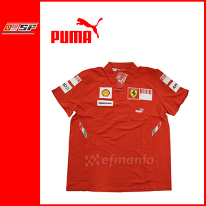 【非売品】2008 フェラーリ F1 支給品 バーコード・ポロシャツ L Puma 新品★ライコネン マッサ 日本GP 鈴鹿サーキット