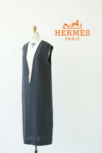 HERMES by Martin Margiela エルメス マルタン マルジェラ期 ヴァルーズ リネン ワンピース size 40 0510411