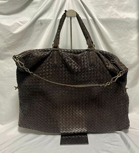 1円〜② BOTTEGA VENETA （ボッテガベネタ） イントレチャート2WAYバッグ ビジネスバック トートバッグ 