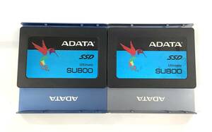 K6042531 ADATA SATA 128GB 2.5インチ SSD 2点【中古動作品】ケース付き