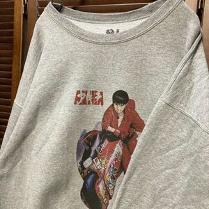 AFQL 1スタ グレー アニメ スウェット アキラ AKIRA 昭和 レトロ キャラ - 90s 00s ビンテージ 古着 ベール 卸 仕入れ