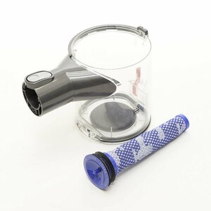 ▽511936 未使用 Dyson ダイソン 純正品 クリアビン ダストカップ プレフィルター DC62