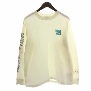 ピーエスポールスミス PS Paul Smith カットソー Tシャツ ロンT プリント 長袖 XL 白 ホワイト /YI18 メンズ