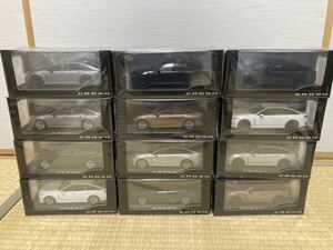トヨタ 新型クラウンセダン カラーサンプルミニカー ＨＥＶ＆ＦＣＥＶ（1/30 スケール）六色コンプリート １２台