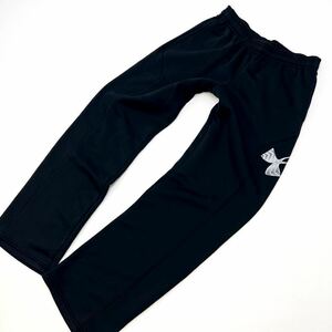 アンダーアーマー ☆ UNDER ARMOUR キッズ ジャージパンツ 裏地起毛 暖かい ブラック YXL 160cm相当 様々なシーンで◎ アウトドア■Ja4087