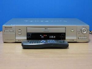 Panasonic★良品 メンテ済 動作良好★高画質 S-VHSビデオデッキ TBC搭載★リモコン&CD取説付★NV-SV1