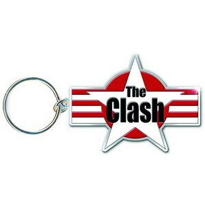 キーホルダー パンクファッション Stars & Stripes メタル キーチェイン ロックンロール ロカビリー ロック CLASH