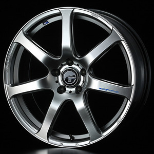 【個人宅発送可能】ウエッズ Weds 18X7.0J +53 5穴 PCD114.3 HSB ホイール 1本 LEONIS NAVIA 07 レオニス・ナヴィア ゼロセブン (39579)