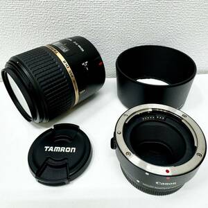 【EB-5937a】1円～ TAMRON タムロン SP 60mm F/2 Di Ⅱ MACRO 1:1 カメラレンズ Canon MOUNT ADAPTER EF-EOS M 中古 保管品 状態写真参照