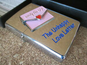 ZIPPO 『The Unhappy Love Letter only for U ラブレター トリック 請求書』1997年5月製造 オイルライター ジッポー 廃版激レア 未使用品