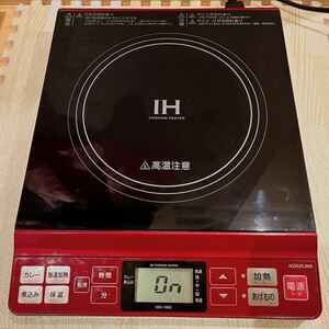 KOIZUMI コイズミ　IHクッキングヒーター　KIH-1402 2018年製　IH調理器 卓上 IHコンロ レッド ブラック Y