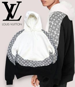 国内正規品 Louis Vuitton モノグラム サークルカットスウェットパーカー RM201M RLE HIY10W ルイヴィトン MONOGRAM SWEAT FOODIE XS JK-13