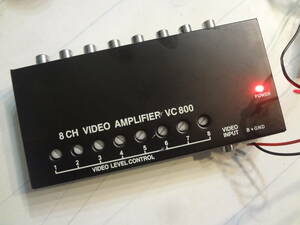 未使用・8CH VIDEO AMPLIFIER VC800 車両用映像分配器　