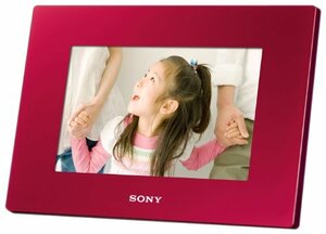 ソニー SONY デジタルフォトフレーム S-Frame DR720 7.0型 内蔵メモリー2GB レッド DPF-D720/R(中古品)　(shin