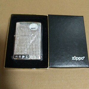 未使用ZIPPO　ジッポー　銀メッキ　両面加工 Zippo ジッポ オイルライター ZIPPO ライター　