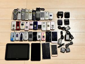携帯電話、ガラケー、スマートフォン 、その他/ジャンク品　まとめて34点(docomo、SoftBank、au、その他)
