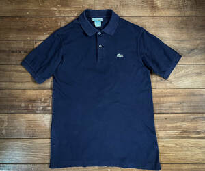 フレラコ◆フレンチ ラコステ◆CHEMISE LACOSTE◆ポロシャツ フランス製◆サイズ 3◆NAVY ネイビー紺色◆状態良好