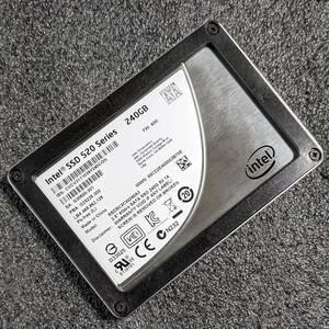 【中古】Intel SSD 520 Series 240GB SSDSC2CW240A3 [2.5インチ SATA SSD 9mm厚 MLC]