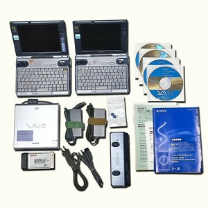 ジャンク UMPC SONY VAIO PCG-U1 2台+専用CDドライブ+USB2.0 PCIカード