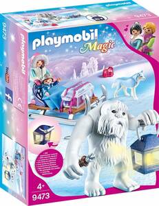 即決！新品 PLAYMOBIL プレイモービル 9473 イエティとソリ マジックシリーズ