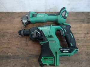 HiKOKI ハイコーキ　HITACHI 日立工機　36V 電動工具　まとめ　2点　DH36DPA ロータリハンマドリル　G3613DA グラインダ　ジャンク