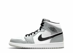 Nike GS Air Jordan 1 Mid "Light Smoke Grey/Black/White" 24cm 554725-092