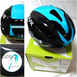 【国内正規代理店購入】限定色 KASK PROTONE 【サイズL】JCFステッカー付き【限定色 チームSKY】カスク　プロトーネ2.0【中古品】