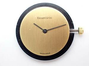 動作未確認☆1円～☆TIFFANY&Co. ティファニー 976.001 QZ ムーブメント 文字盤 時計部品/J2571-500-6